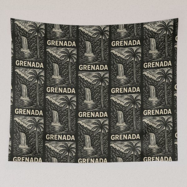 Item preview, Grenada Linocut Style  designed and sold by Thistle-TShop.