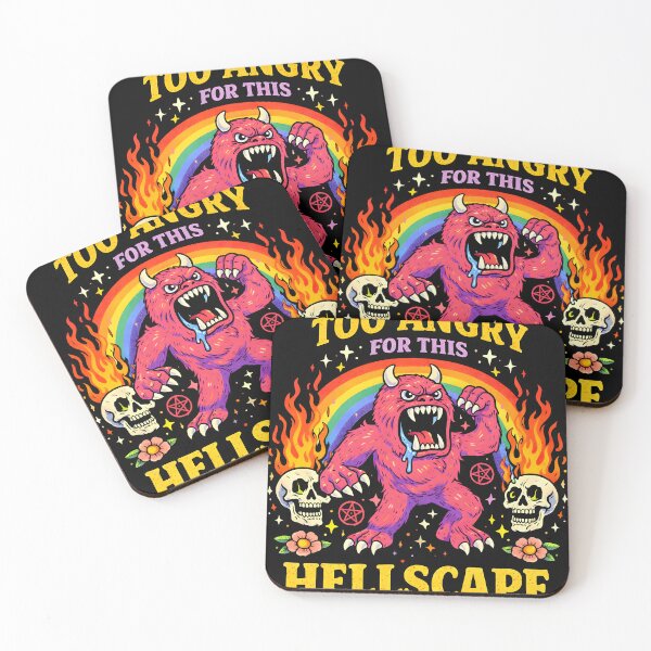 Item preview, Too Angry For This Hellscape – Funny Rage Monster Art designed and sold by Matinez Pink.