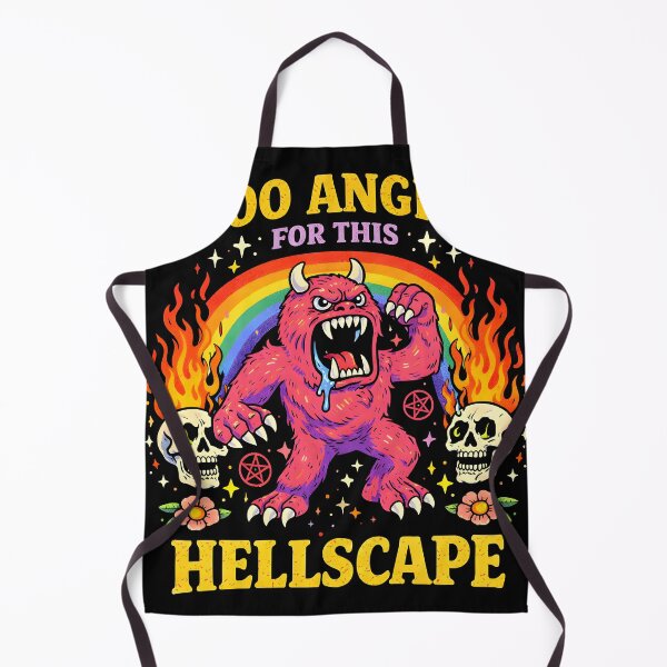 Item preview, Too Angry For This Hellscape – Funny Rage Monster Art designed and sold by Matinez Pink.