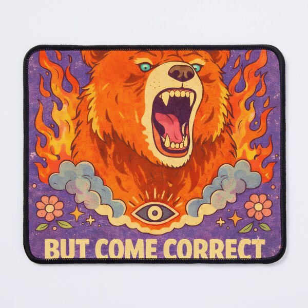 Item preview, Choose Peace But Come Correct – Fierce Bear Art designed and sold by Matinez Pink.