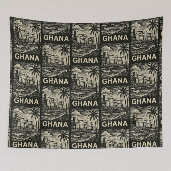 Item preview, Ghana Linocut Style  designed and sold by Thistle-TShop.