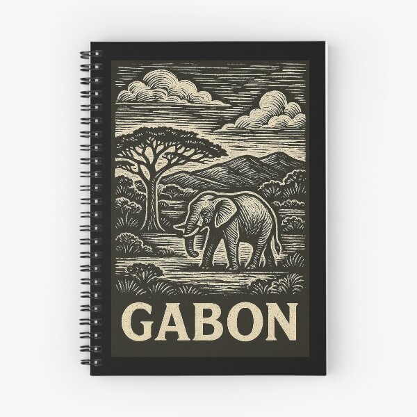 Item preview, Gabon Linocut Style  designed and sold by Thistle-TShop.