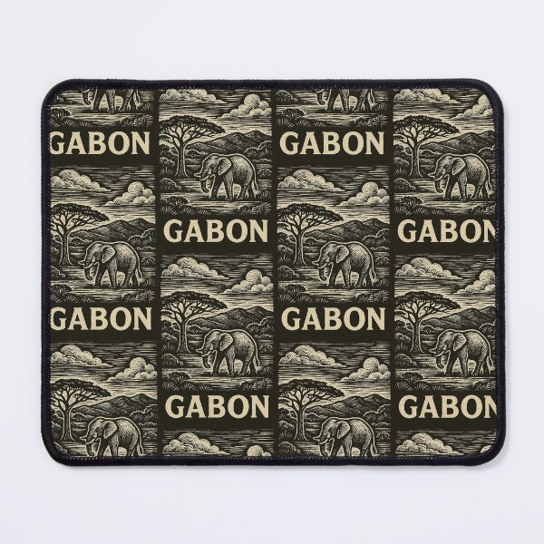 Item preview, Gabon Linocut Style  designed and sold by Thistle-TShop.