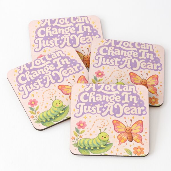 Item preview, A Lot Can Change in Just a Year – Butterfly Growth Art designed and sold by Matinez Pink.