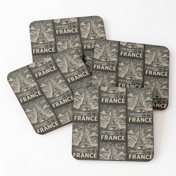 Item preview, France Linocut Style  designed and sold by Thistle-TShop.