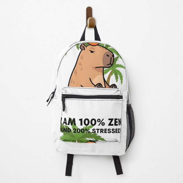 Item preview, 100% Zen 200% Stressed - Funny Meditating Capybara designed and sold by OVXIO.