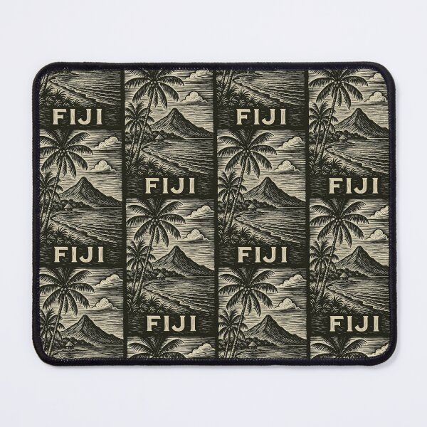 Item preview, Fiji Linocut Style  designed and sold by Thistle-TShop.