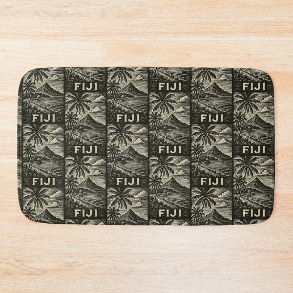 Item preview, Fiji Linocut Style  designed and sold by Thistle-TShop.