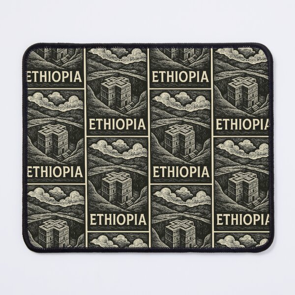Item preview, Ethiopia Linocut Style designed and sold by Thistle-TShop.