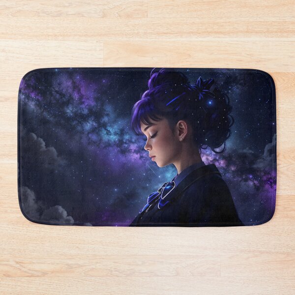 Item preview, Starlit Girl – Dreamy Galaxy Fantasy Art designed and sold by HelloMoku.