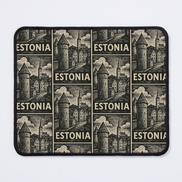 Item preview, Estonia Linocut Style designed and sold by Thistle-TShop.