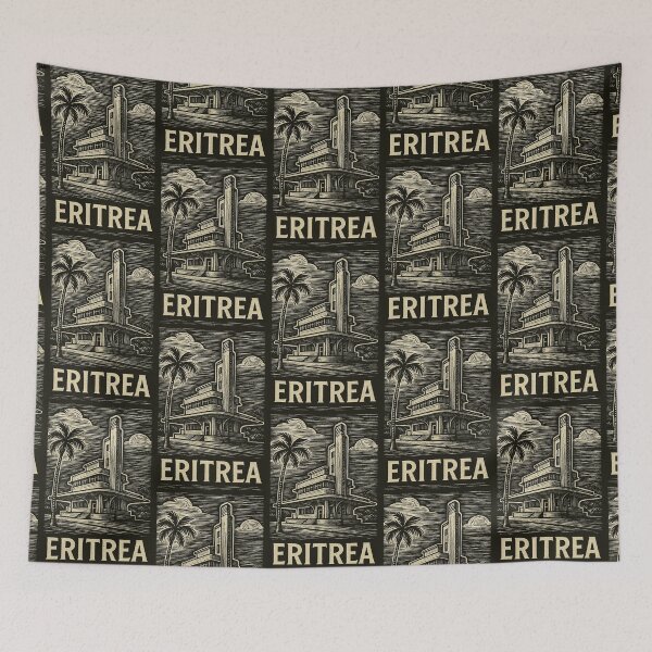 Item preview, Eritrea Linocut Style  designed and sold by Thistle-TShop.