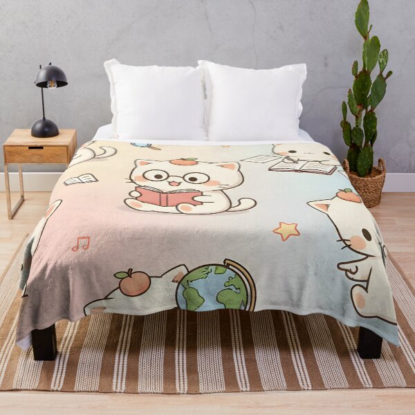 Item preview, Moku the Cat – Study Time Kawaii Pattern designed and sold by HelloMoku.