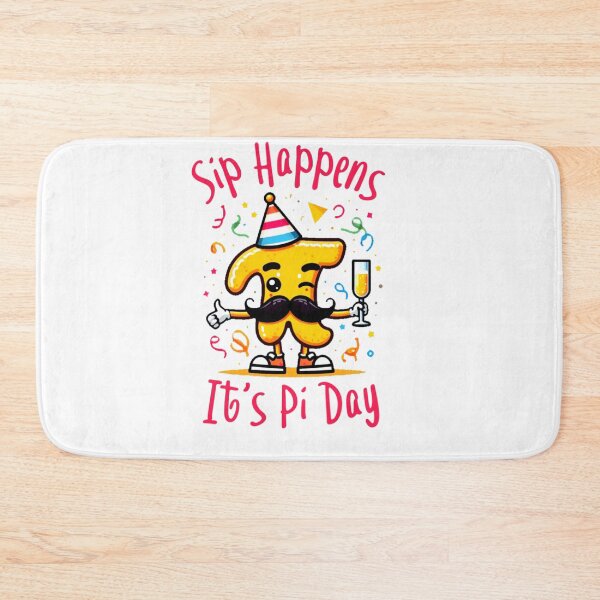 Item preview, Funny Sip Happens Pi Day Math Teacher Pun Mascot  designed and sold by Abibless1998.