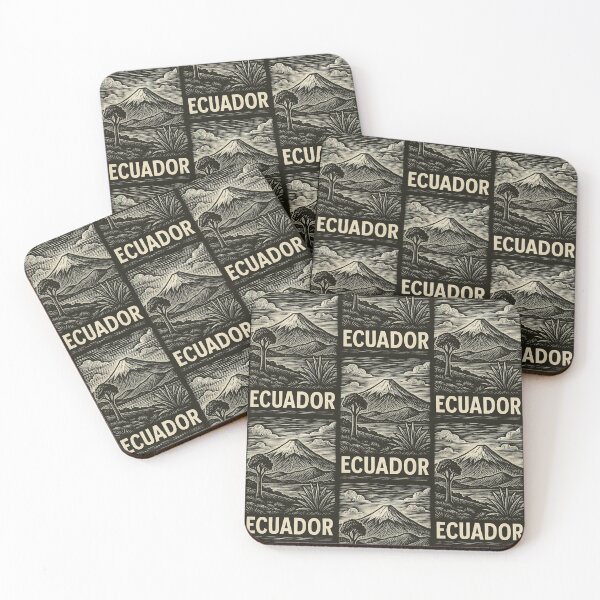 Item preview, Ecuador Linocut Style  designed and sold by Thistle-TShop.