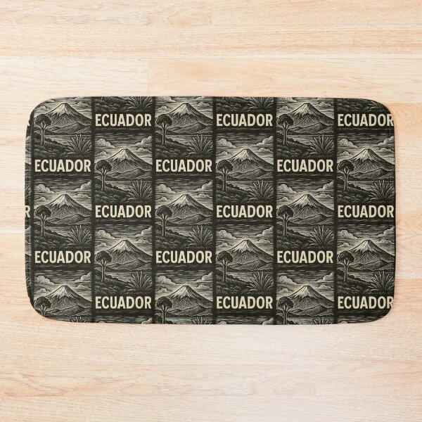 Item preview, Ecuador Linocut Style  designed and sold by Thistle-TShop.