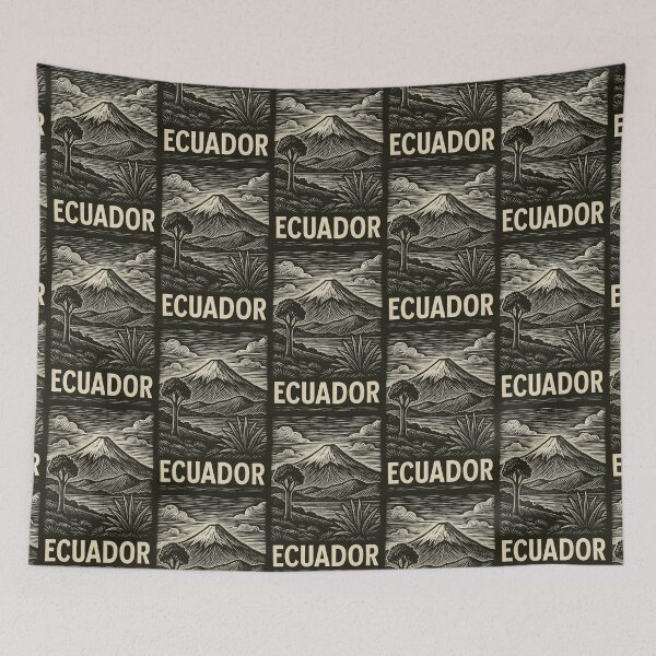 Item preview, Ecuador Linocut Style  designed and sold by Thistle-TShop.