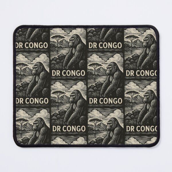 Item preview, DR Congo Linocut Style  designed and sold by Thistle-TShop.