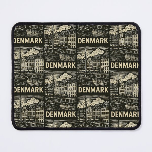 Item preview, Denmark Linocut Style designed and sold by Thistle-TShop.