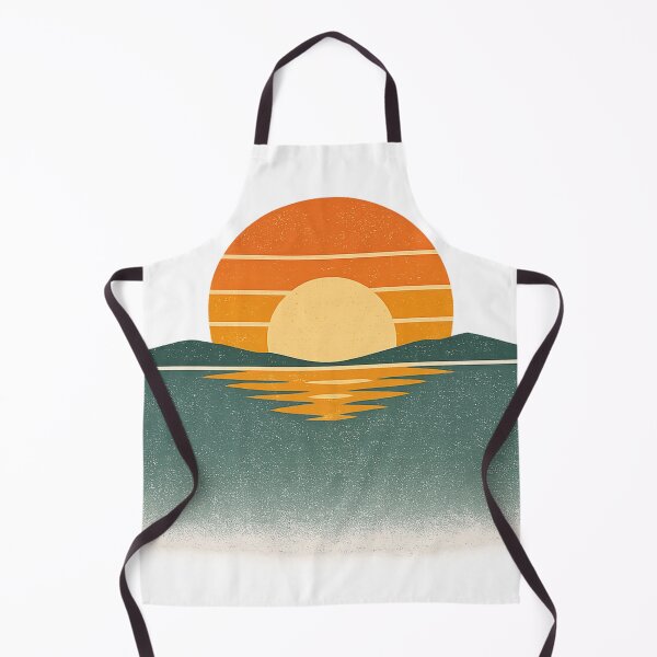 Artikelvorschau, Retro-japanischer Sonnenuntergang, minimalistische Meereslandschaft entworfen und verkauft von Pixel Zen Studio.