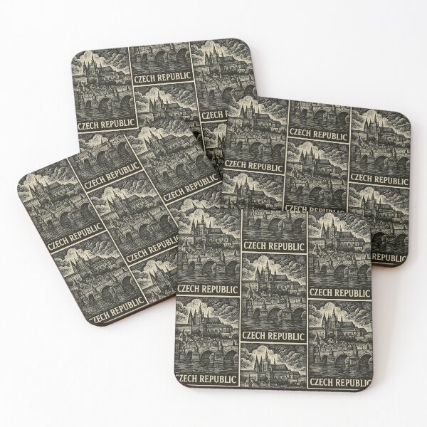 Item preview, Czech Republic Linocut Style  designed and sold by Thistle-TShop.
