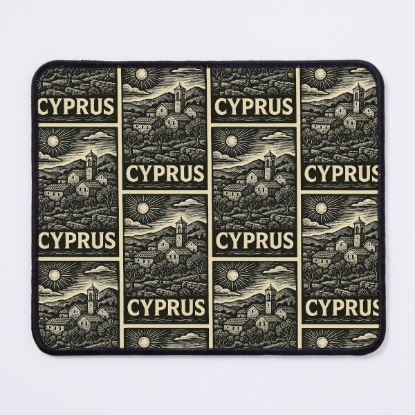 Item preview, Cyprus Linocut Style  designed and sold by Thistle-TShop.