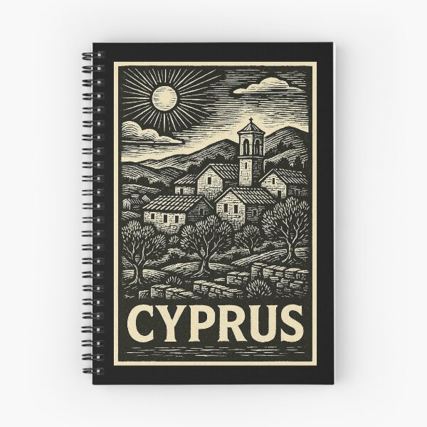 Item preview, Cyprus Linocut Style  designed and sold by Thistle-TShop.