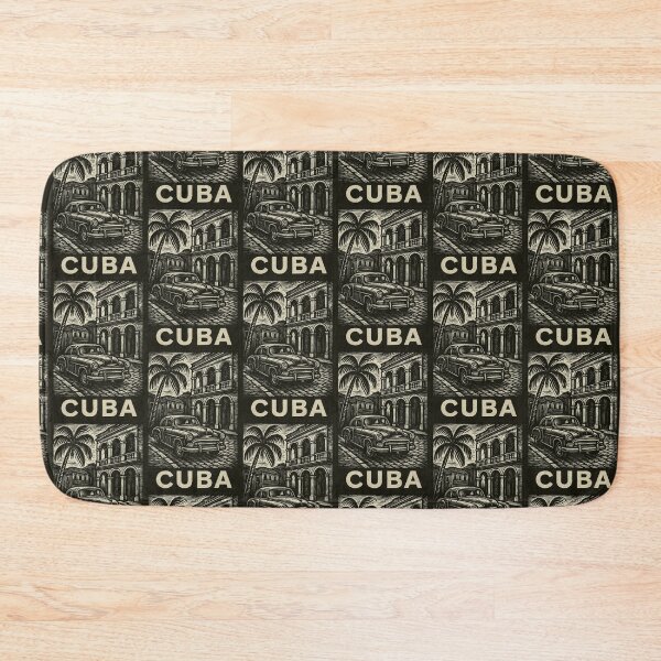 Item preview, Cuba Linocut Style  designed and sold by Thistle-TShop.