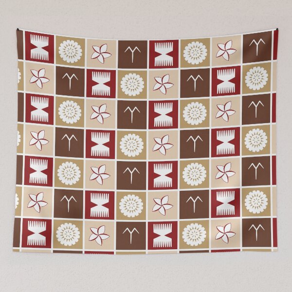 Item preview, Pasifika Motifs Tapa Cloth 1 designed and sold by lolomastudio.
