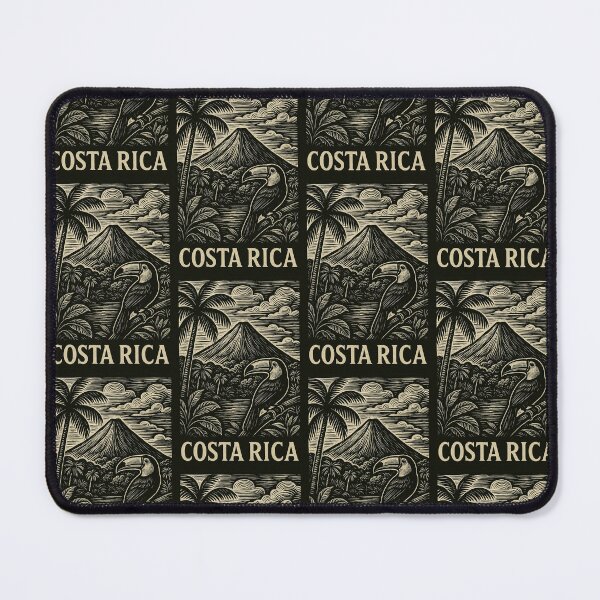 Item preview, Costa Rica Linocut Style  designed and sold by Thistle-TShop.