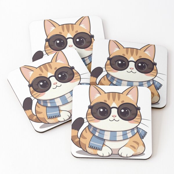 Item preview, Cute cat with sunglasses designed and sold by UrbanView.