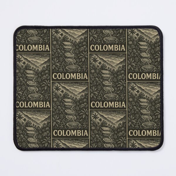 Item preview, Colombia Linocut Style  designed and sold by Thistle-TShop.