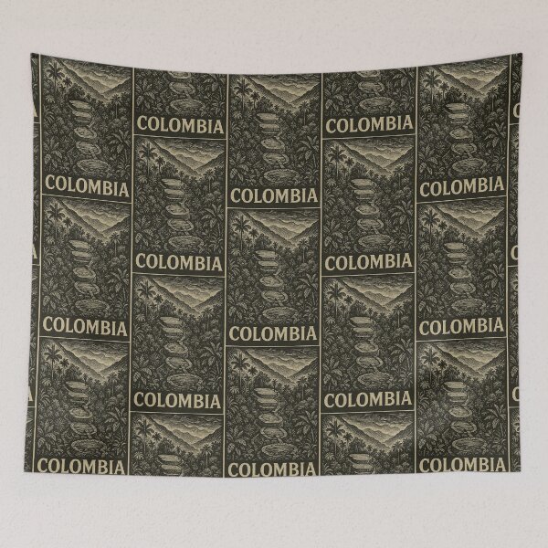 Item preview, Colombia Linocut Style  designed and sold by Thistle-TShop.