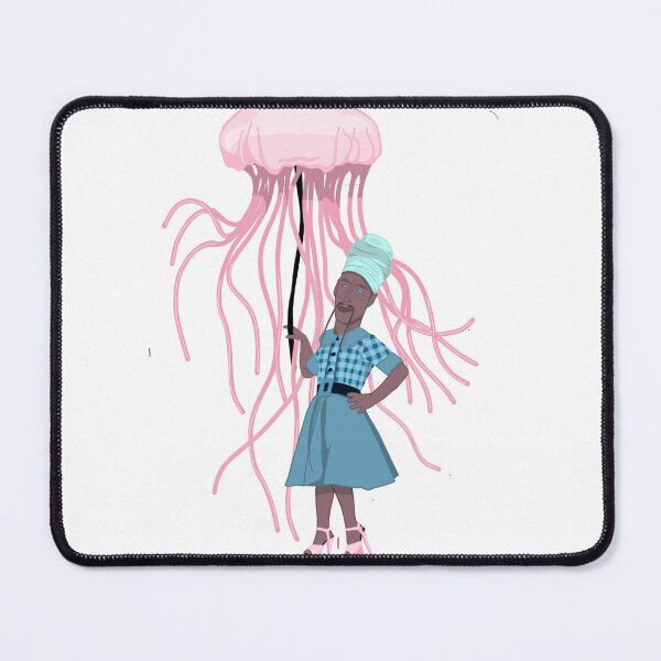 Item preview, Surreal Jellyfish Fashion Illustration | Ocean Dream Art | Whimsical Sea Creature Design designed and sold by Elle Gee Graphic Art & Design.