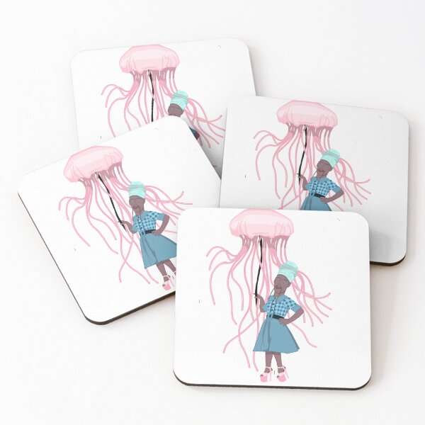 Item preview, Surreal Jellyfish Fashion Illustration | Ocean Dream Art | Whimsical Sea Creature Design designed and sold by Elle Gee Graphic Art & Design.