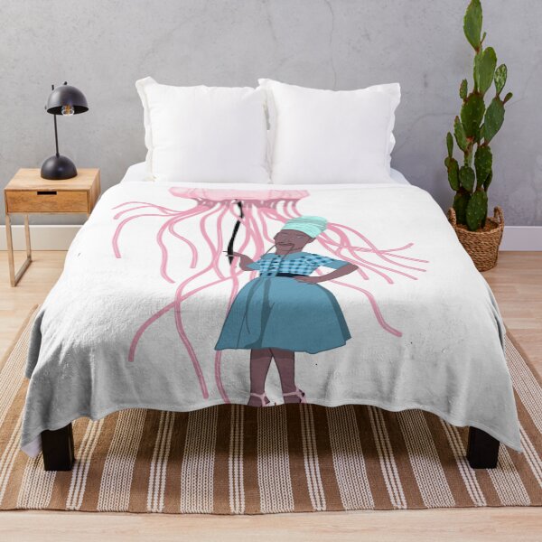 Item preview, Surreal Jellyfish Fashion Illustration | Ocean Dream Art | Whimsical Sea Creature Design designed and sold by Elle Gee Graphic Art & Design.