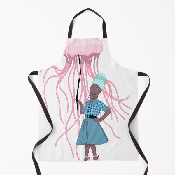 Item preview, Surreal Jellyfish Fashion Illustration | Ocean Dream Art | Whimsical Sea Creature Design designed and sold by Elle Gee Graphic Art & Design.