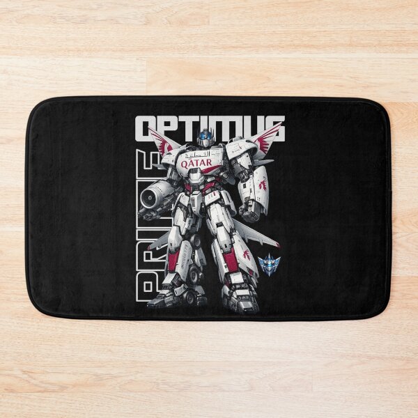 Item preview, Optimus Prime Qatar Jet Mecha – Airline Transformer Sci-Fi Art designed and sold by Transmetalbeast.