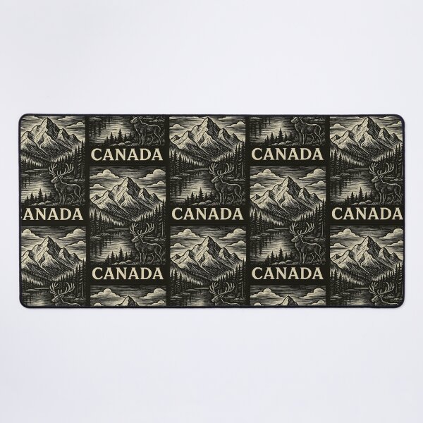 Item preview, Canada Linocut Style designed and sold by Thistle-TShop.