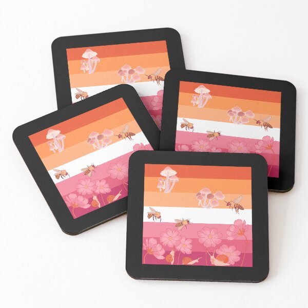 Item preview, Cottagecore Lesbian Pride Flag Landscape designed and sold by caenpparpdp30.