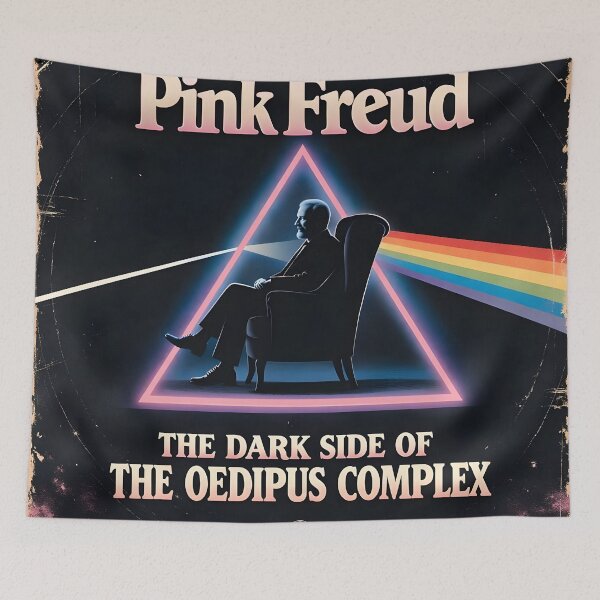 Item preview, Album Cover Parody: Pink Freud The Dark Side of the Oedipus Complex designed and sold by MatureProcure.