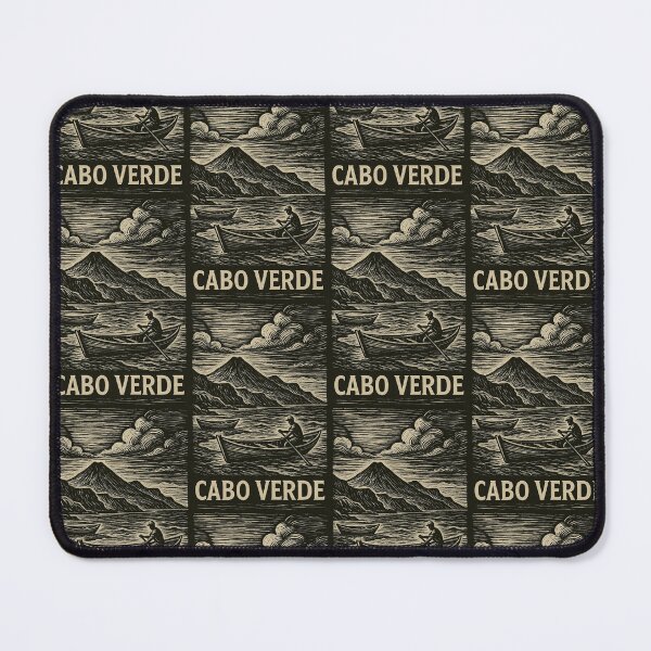 Item preview, Cabo Verde Linocut Style designed and sold by Thistle-TShop.