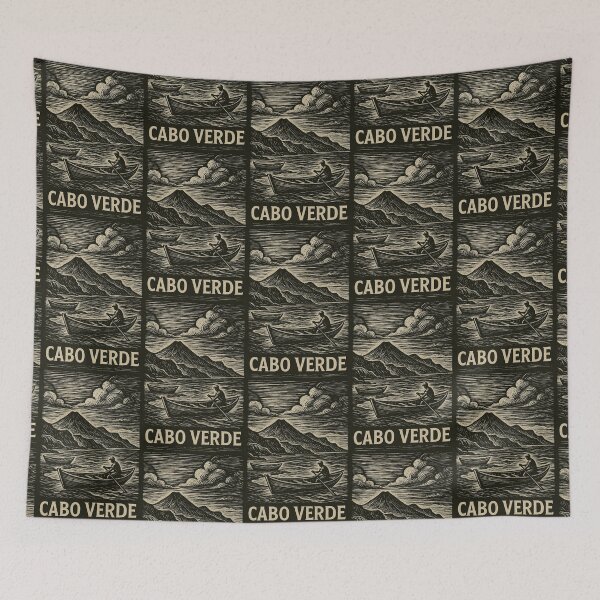 Item preview, Cabo Verde Linocut Style  designed and sold by Thistle-TShop.
