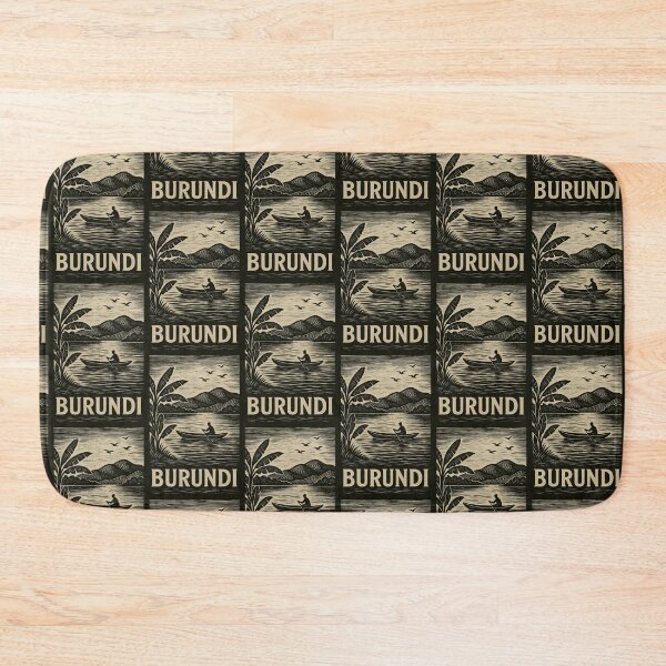 Item preview, Burundi Linocut Style  designed and sold by Thistle-TShop.