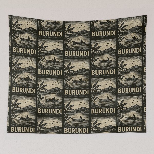 Item preview, Burundi Linocut Style  designed and sold by Thistle-TShop.