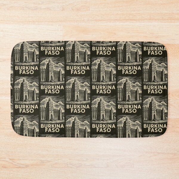 Item preview, Burkina Faso Linocut Style  designed and sold by Thistle-TShop.