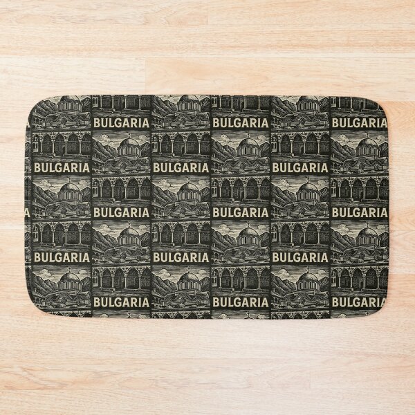 Item preview, Bulgaria Linocut Style  designed and sold by Thistle-TShop.