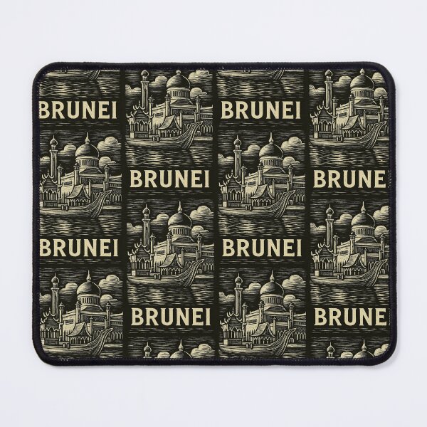 Item preview, Brunei Linocut Style  designed and sold by Thistle-TShop.