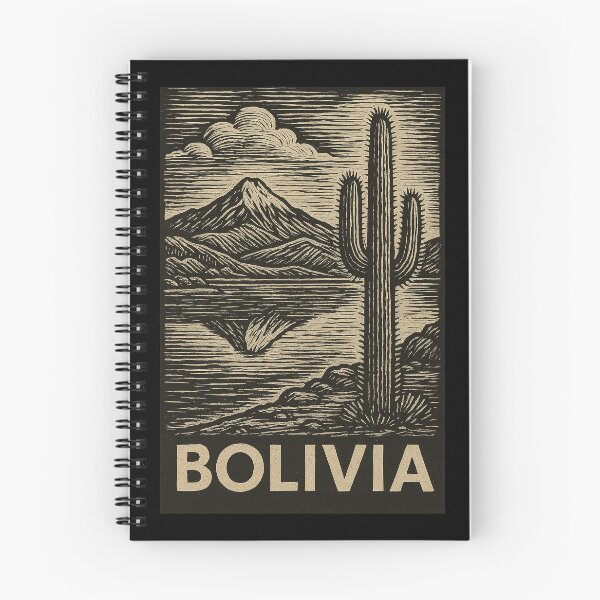 Item preview, Bolivia Linocut Style  designed and sold by Thistle-TShop.