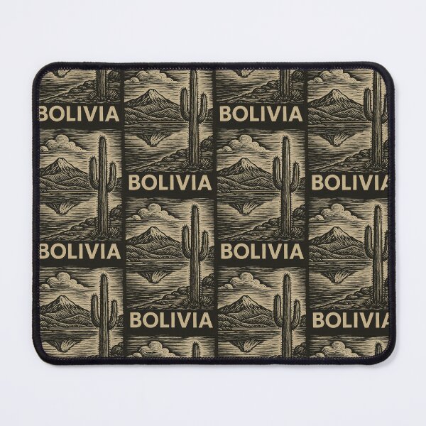 Item preview, Bolivia Linocut Style  designed and sold by Thistle-TShop.